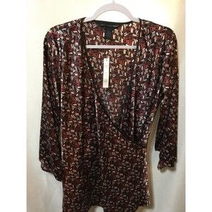 Saint Tropez West NWT Wrap Around Top Size Large